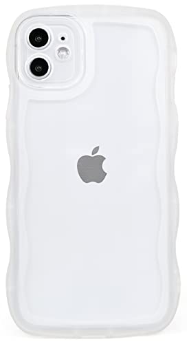 SKYLMW Kompatibel mit iPhone 11 Pro Hülle 5,8 Zoll 2019, Niedliche Kawaii Curly Wave Rahmen Form Weiches Silikon Stoßfest Schutzhülle Handyhülle für Frauen Mädchen, Klar SKYLMW Kompatibel mit iPhone 11 Pro Hülle 5,8 Zoll 2019, Niedliche Kawaii Curly Wave Rahmen Form Weiches Silikon Stoßfest Schutzhülle Handyhülle für Frauen Mädchen, Klar von SKYLMW