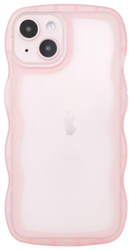 SKYLMW Kompatibel mit iPhone 13 Mini Hülle 5,4 Zoll 2021, niedliche Kawaii-lockige Wellenrahmenform, weiches Silikon, stoßfeste Schutzhülle für Frauen und Mädchen, klar/rosa SKYLMW Kompatibel mit iPhone 13 Mini Hülle 5,4 Zoll 2021, niedliche Kawaii-lockige Wellenrahmenform, weiches Silikon, stoßfeste Schutzhülle für Frauen und Mädchen, klar/rosa von SKYLMW