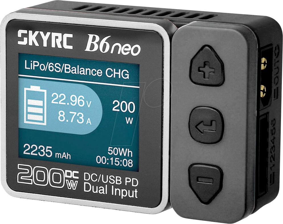 SKYRC B6NEO GRAU - Ladegerät für Akkupacks B6neo, für 1-6s, max. 10 A, 200 W von SKYRC