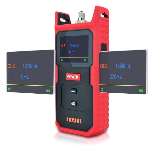 SKYSHL 1310nm und 1550nm OLS LWL Optische Lichtquelle für Optische Fasern SM Lichtquelle-Faser-Optik Optical Fiber Light Source mit SC+FC+ST+LC UPC Adapter und Farbbildschirm-SS100S3 SKYSHL 1310nm und 1550nm OLS LWL Optische Lichtquelle für Optische Fasern SM Lichtquelle-Faser-Optik Optical Fiber Light Source mit SC+FC+ST+LC UPC Adapter und Farbbildschirm-SS100S3 von SKYSHL