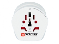 Skross 1.500202-E, Typ F, 100-250 V, 16 A, Weiß, 2500 W, 2-3 von SKross