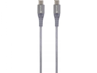 Skross USB-Kabel USB 2.0 USB-C®-Stecker 1,20 m Space-grau Rund, flexibel, gewebeummantelt SKCA0017C-C120CN von SKross