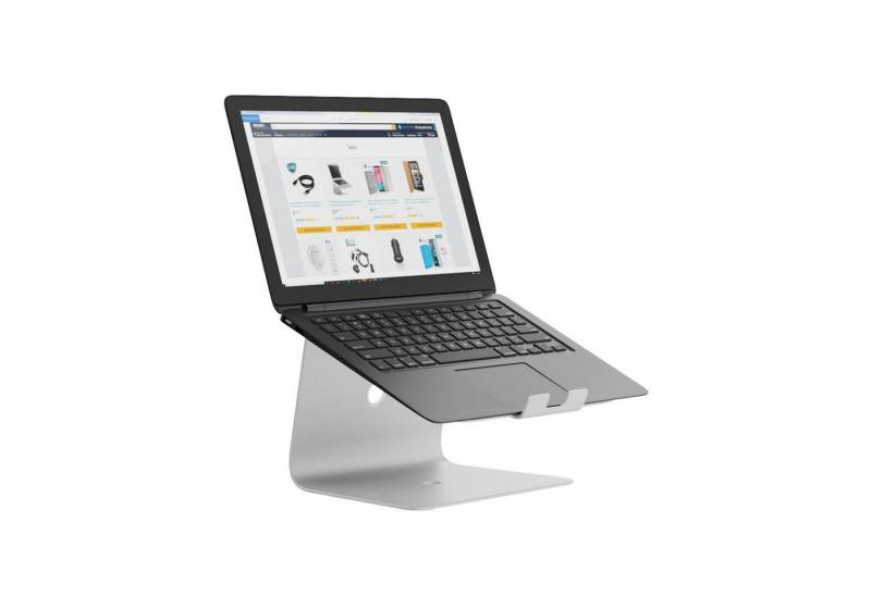 SLABO Notebookhalterung Laptopständer für MacBook, MacBook Air, MacBook Pro, Notebooks "Aluminium" - SILBER Laptop-Ständer von SLABO