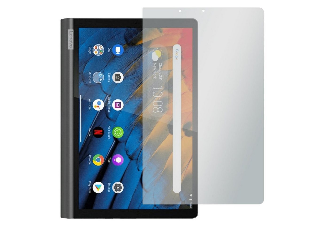 SLABO Schutzfolie 2 x Displayschutzfolie No Reflexion, Lenovo Yoga Smart Tab 10,1 (YT-X705F)" von SLABO