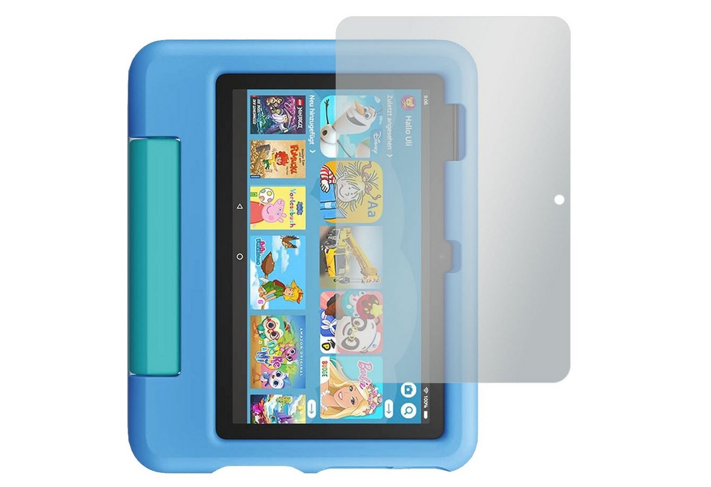 SLABO Schutzfolie 4 x No Reflexion, Amazon Fire 7 Kids-Tablet 12. Generation (2022) von SLABO