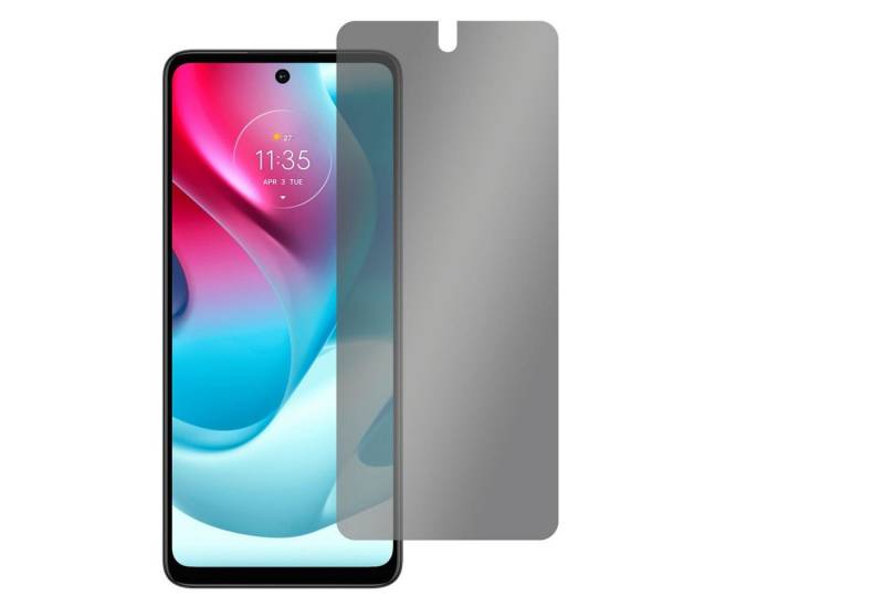 SLABO Schutzfolie Blickschutz View Protection Schwarz 360°, Motorola Moto g60s von SLABO