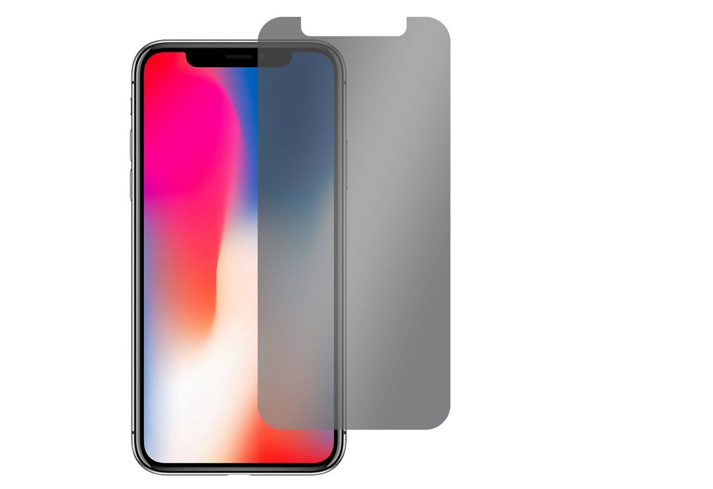 SLABO Schutzfolie Blickschutzfolie 360° 4-Way Sichtschutz, Apple iPhone 11 Pro Apple iPhone X Apple iPhone XS von SLABO