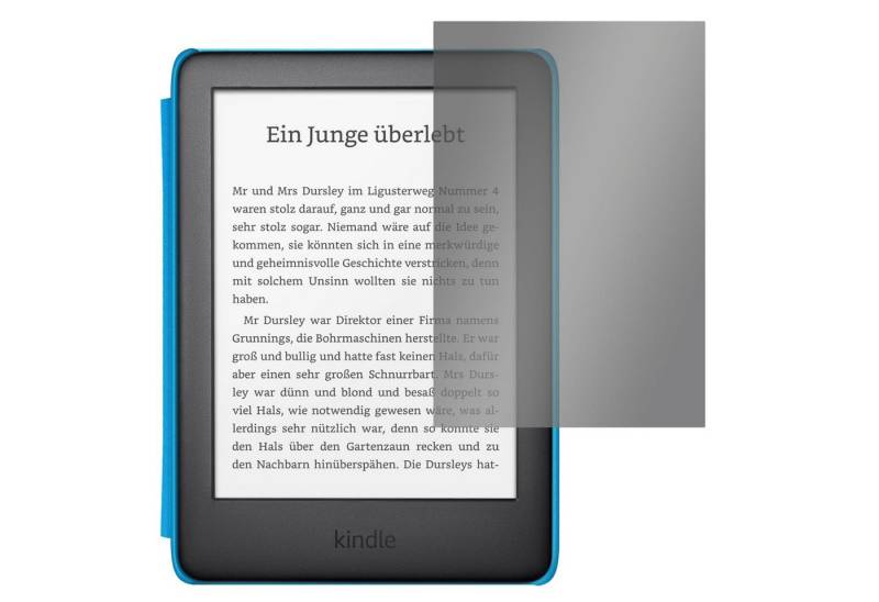 SLABO Schutzfolie Blickschutzfolie View Protection 360° Schwarz, Amazon Kindle Kids (10. Generation – 2019) von SLABO
