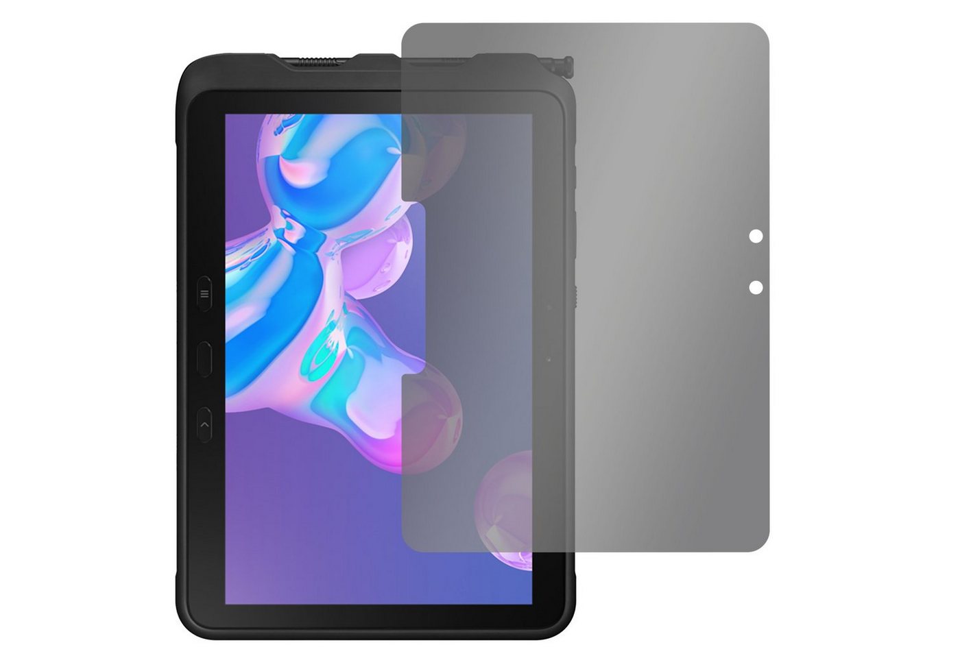 SLABO Schutzfolie Blickschutzfolie View Protection Schwarz 360°, Galaxy Tab Active Pro (LTE Wi-Fi) (SM-T540 SM-T545) von SLABO