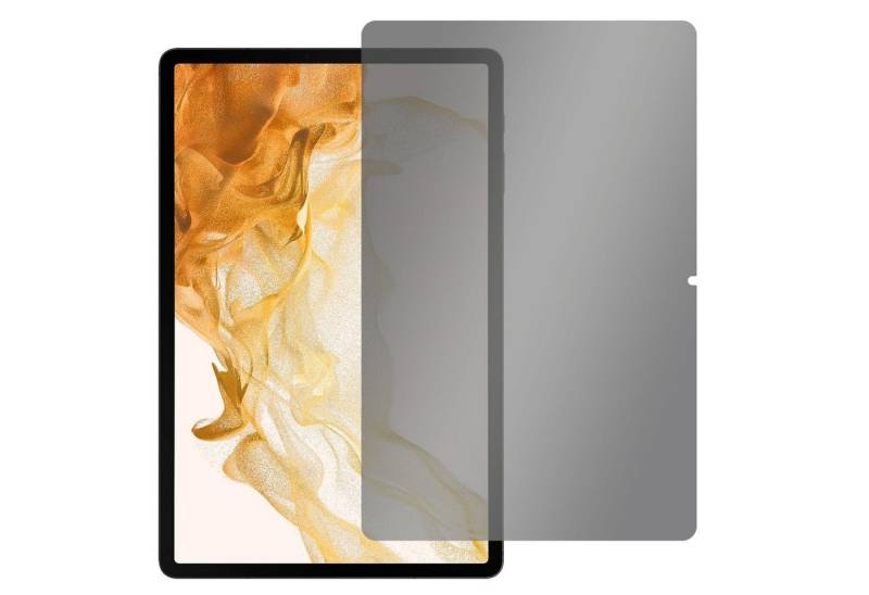 SLABO Schutzfolie Blickschutzfolie View Protection Schwarz 360°, Samsung Galaxy Tab S8+ S8 Plus (5G Wi-Fi) (SM-X806B / SM-X800N) von SLABO