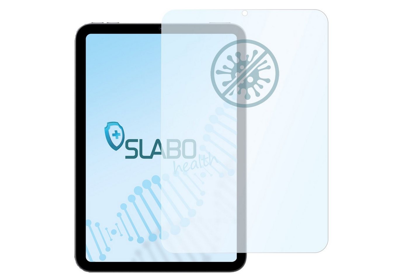 SLABO Schutzfolie antibakterielle flexible Hybridglasfolie, Apple iPad Mini 8.3 (6. Generation 2021) (Wi-Fi + Cellular) von SLABO