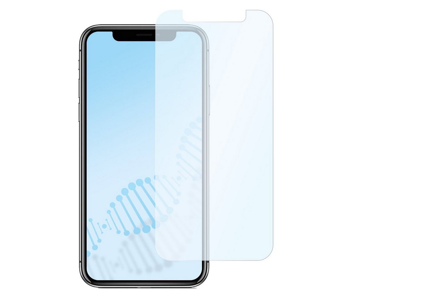 SLABO Schutzfolie antibakterielle flexible Hybridglasfolie, Apple iPhone 11 Pro Apple iPhone X Apple iPhone XS von SLABO