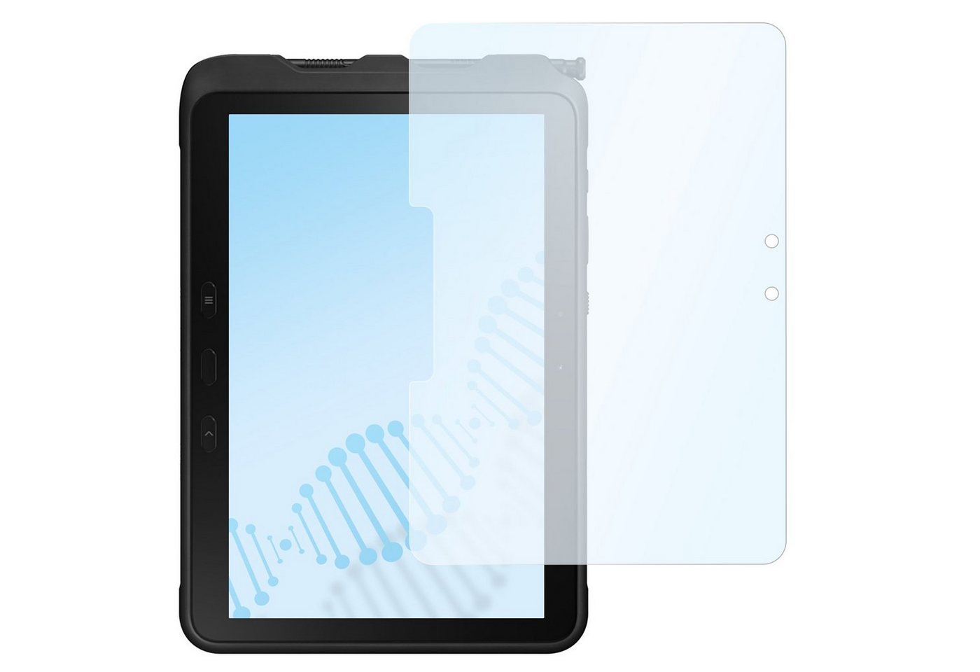 SLABO Schutzfolie antibakterielle flexible Hybridglasfolie, Samsung Galaxy Tab Active Pro (LTE Wi-Fi) (SM-T540 SM-T545) von SLABO