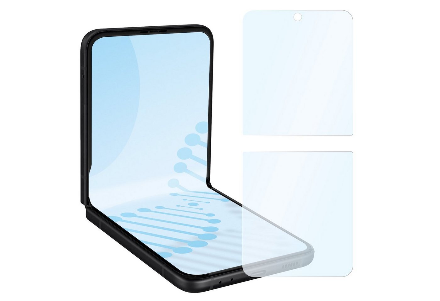 SLABO Schutzfolie antibakterielle flexible Hybridglasfolie, Samsung Galaxy Z Flip3 5G von SLABO