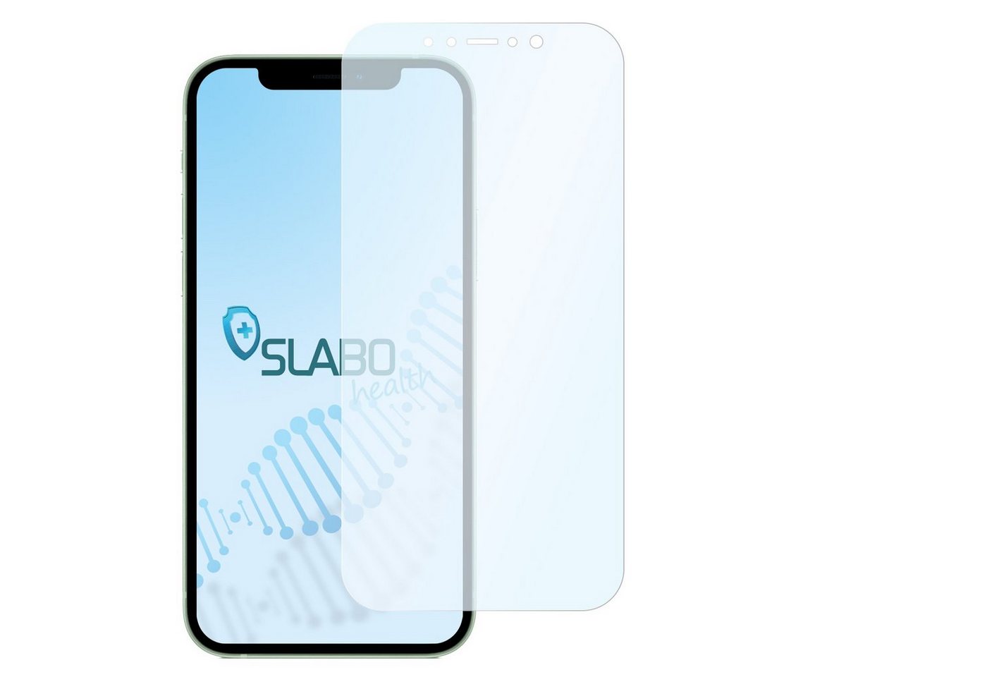 SLABO Schutzfolie antibakterielle flexible Hybridglasfolie, iPhone 12 iPhone 12 Pro von SLABO