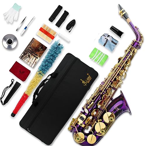 SLADE Saxophon Eb Altsaxophon für Anfänger, Saxophon Erwachsene, Saxophon Alt, Anfängersaxophon, Altsaxophon, Saxofon Alt, Saxophon, Lila von SLADE