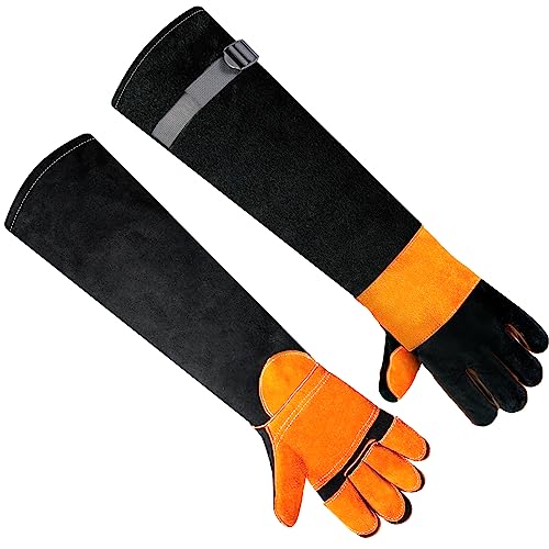 Leder Grillhandschuhe,Feuerfeste Handschuhe,Unisex Ofenhandschuhe,Grillhandschuhe mit Unterarmschutz,Wiederverwendbare Backhandschuhe,Hitzebeständige Grillhandschuhe für Grillen,Kochen,Backen,Draussen Leder Grillhandschuhe,Feuerfeste Handschuhe,Unisex Ofenhandschuhe,Grillhandschuhe mit Unterarmschutz,Wiederverwendbare Backhandschuhe,Hitzebeständige Grillhandschuhe für Grillen,Kochen,Backen,Draussen von SLARMOR