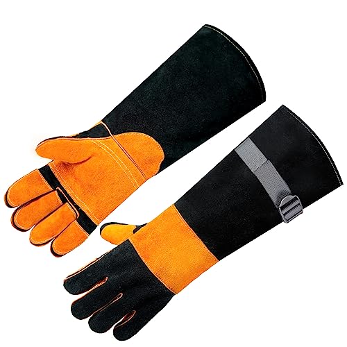 Leder Grillhandschuhe,Feuerfeste Handschuhe,Unisex Ofenhandschuhe,Grillhandschuhe mit Unterarmschutz,Wiederverwendbare Backhandschuhe,Hitzebeständige Grillhandschuhe für Grillen,Kochen,Backen,Draussen Leder Grillhandschuhe,Feuerfeste Handschuhe,Unisex Ofenhandschuhe,Grillhandschuhe mit Unterarmschutz,Wiederverwendbare Backhandschuhe,Hitzebeständige Grillhandschuhe für Grillen,Kochen,Backen,Draussen von SLARMOR
