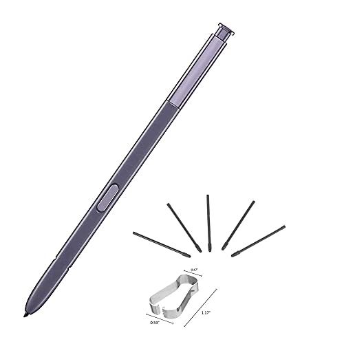 SLAUNT Ersatz-Eingabestift für Galaxy Note 8, kompatibel mit Samsung Galaxy Note 8 N950 S Pen und Spitzen, Pinzette, Violett / Grau von SLAUNT