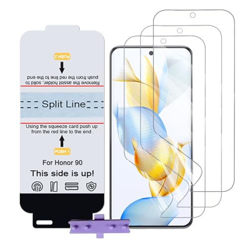 SLBESTLUC 3 Stück Schutzfolie für Honor 90/70, HD Klar TPU Displayschutzfolie für Smartphone, Hydrogel Film Transparent Screen Protector, keine Blasen (Nicht Glas Schutzfolie) von SLBESTLUC