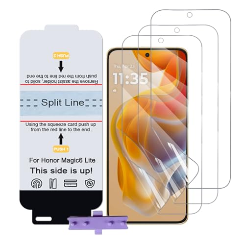 SLBESTLUC 3 Stück Schutzfolie für Motorola Moto G85, HD Klar TPU Displayschutzfolie für Smartphone, Hydrogel Film Transparent Screen Protector, keine Blasen (Nicht Glas Schutzfolie) von SLBESTLUC