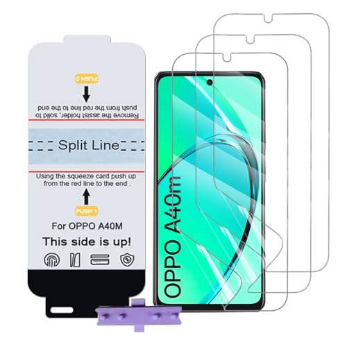 SLBESTLUC 3 Stück Schutzfolie für OPPO A40M, HD Klar TPU Displayschutzfolie für Smartphone, Hydrogel Film Transparent Screen Protector, keine Blasen (Nicht Glas Schutzfolie) von SLBESTLUC