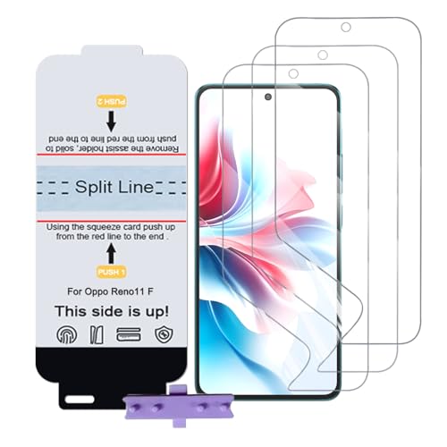 SLBESTLUC 3 Stück Schutzfolie für Oppo Reno11 F, HD Klar TPU Displayschutzfolie für Smartphone, Hydrogel Film Transparent Screen Protector, keine Blasen (Nicht Glas Schutzfolie) von SLBESTLUC