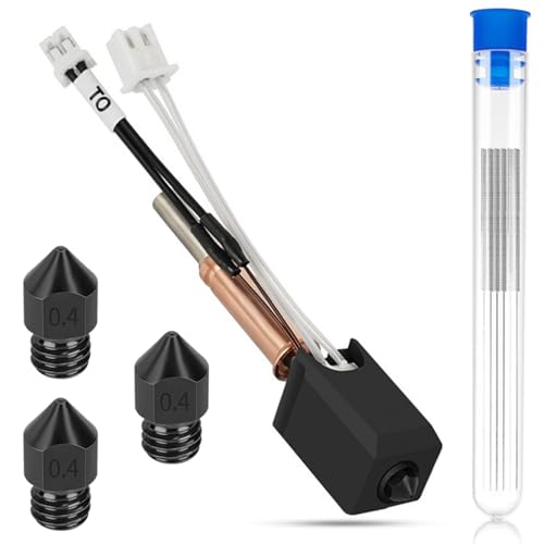 Anycubic Kobra 3 Hotend Upgrade Kit - 24V 60W Keramik Heizblock mit 3 x 0.4mm Gehärteten Stahldüsen + 10 Reinigungsnadeln - Kompatibel mit Kobra 3/Kobra 3 Combo 3D-Drucker Anycubic Kobra 3 Hotend Upgrade Kit - 24V 60W Keramik Heizblock mit 3 x 0.4mm Gehärteten Stahldüsen + 10 Reinigungsnadeln - Kompatibel mit Kobra 3/Kobra 3 Combo 3D-Drucker von SLDHFE
