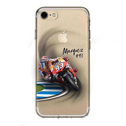 IP7 / IP8 / SE 2020 TPU DURCHSICHTIG Softcae Hülle Protective Schutzhülle Handyhülle Etui Bumper Staubdicht Telefon-Kasten Case Shell Abdeckung Cover, Moto Gp Collection, Marc, iPhone 7/8 / SE 2020 von SLIDE