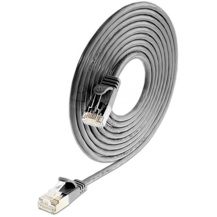 SLIM SL10150 CAT6 Patch Cable U/FTP Ø 3.8mm (Black, 3m) von SLIM