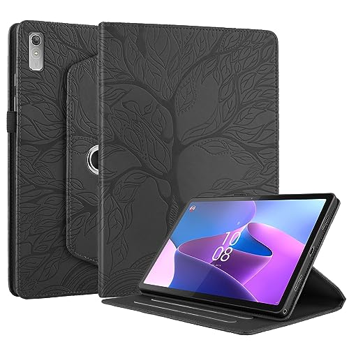 SLLMYYX 360 Grad drehbare Tablet-Hülle kompatibel mit Lenovo Tab P11 Gen2 2022, Life Tree Slim Folio Stand Tablet Cover für Lenovo Tab P11 (2nd Gen) 11,5 Zoll 2022 (Schwarz) von SLLMYYX