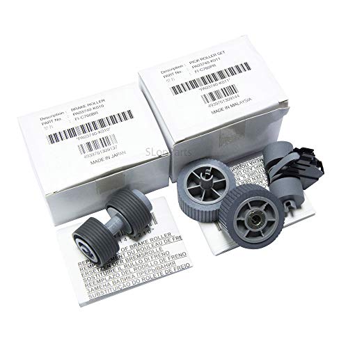 SLON PA03740-K010 PA03740-K011 Pick Roller Set kompatibel mit Fujitsu Fi-7600 Fi-7700 Fi-7700S Scanner Bremsrolle von SLON
