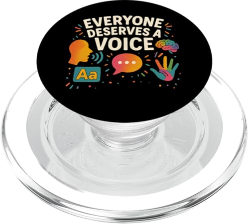 Jeder verdient eine Stimme PopSockets PopGrip für MagSafe Jeder verdient eine Stimme PopSockets PopGrip für MagSafe von SLP Speech Language Pathologist Gifts Therapist