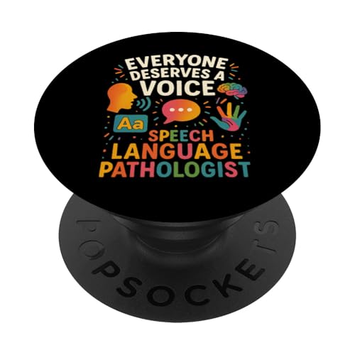 Jeder verdient einen Pathologen für Sprachsprache PopSockets Klebender PopGrip Jeder verdient einen Pathologen für Sprachsprache PopSockets Klebender PopGrip von SLP Speech Language Pathologist Gifts Therapist