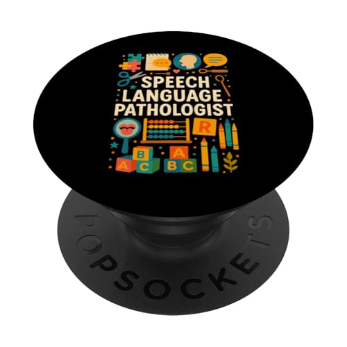 Pathologe für Sprachsprache PopSockets Klebender PopGrip von SLP Speech Language Pathologist Gifts Therapist