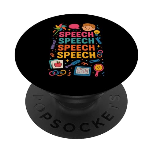 Sprache PopSockets Klebender PopGrip Sprache PopSockets Klebender PopGrip von SLP Speech Language Pathologist Gifts Therapist