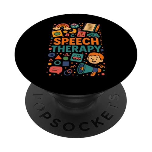 Sprachtherapie PopSockets Klebender PopGrip von SLP Speech Language Pathologist Gifts Therapist