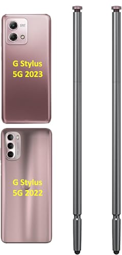 2 x G Stylus 5G [2023/2022] OEM Stylus Pen Ersatz für Motorola Moto G Stylus 5G [2022/2023] Alle Veriosn Touchscreen-Eingabestift (2 Stück Stift-Rose) von SLQ