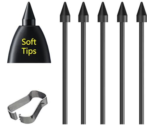 Weiche Spitzen: OEM Tab S9 Stiftspitzen, Ersatzspitzen für Samsung Galaxy Tab S9 FE/S9/S9Plus/S9Ultra Touch Pen alle Versionen Stylus S Pen Ersatzspitzen/Federn + Pinzette (5 x weiche Spitzen, schwarz Weiche Spitzen: OEM Tab S9 Stiftspitzen, Ersatzspitzen für Samsung Galaxy Tab S9 FE/S9/S9Plus/S9Ultra Touch Pen alle Versionen Stylus S Pen Ersatzspitzen/Federn + Pinzette (5 x weiche Spitzen, schwarz von SLQ
