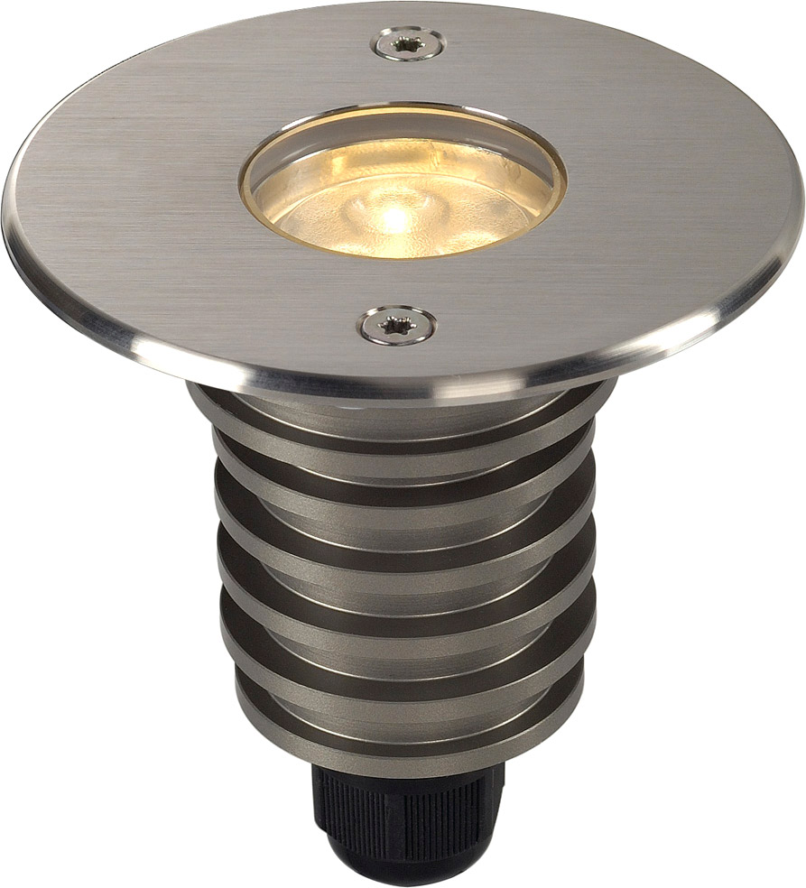DASAR LED HV Bodeneinbau- leuchte, rund, Edelstahl 316, 6W, 3000K, 230V, I - Stand-, Wand- und Deckenleuchten (Outdoor) von SLV
