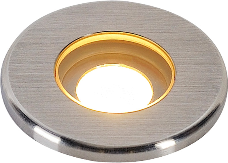 DASAR LED MINI, Bodeneinbau- leuchte, rund, Edelstahl 316, 2W, 3000K, 12-2 - Einbauleuchten (Outdoor) von SLV