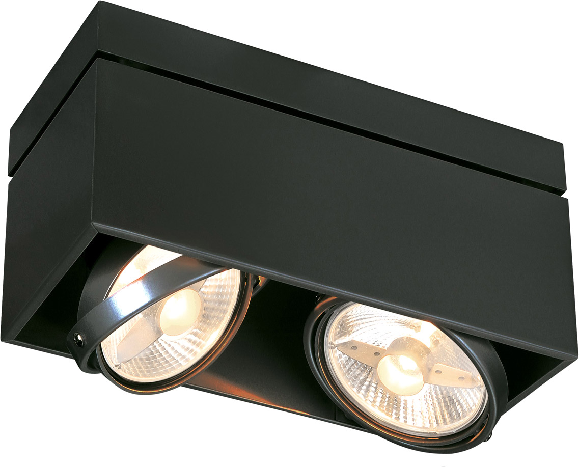 KARDAMOD SURFACE SQUARE ES111 DOUBLE Deckenleuchte, eckig, schwarz, 2xGU10 - Downlights KARDAMOD SURFACE SQUARE ES111 DOUBLE Deckenleuchte, eckig, schwarz, 2xGU10 - Downlights von SLV