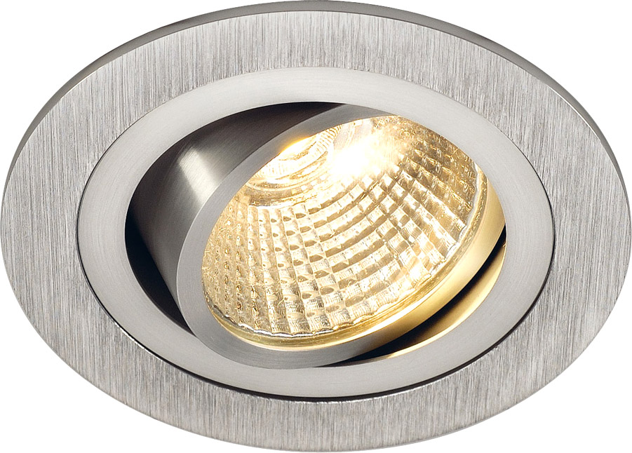 NEW TRIA DL ROUND Set, Downlight, alu-brushed,6W,38°, 2700K, inkl. Treiber - Downlights NEW TRIA DL ROUND Set, Downlight, alu-brushed,6W,38°, 2700K, inkl. Treiber - Downlights von SLV