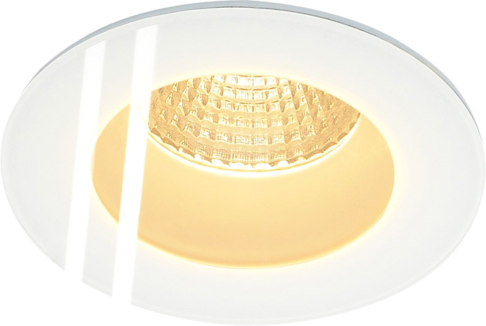 PATTA-I, Deckeneinbauleuchte, rund, mattweiss, 9W, 38°, 3000K, inkl. Treib - Downlights PATTA-I, Deckeneinbauleuchte, rund, mattweiss, 9W, 38°, 3000K, inkl. Treib - Downlights von SLV