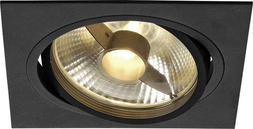 SLV 113830 New Tria 1 Einbauleuchte Halogen, LED GU10 75W Schwarz (matt) von SLV
