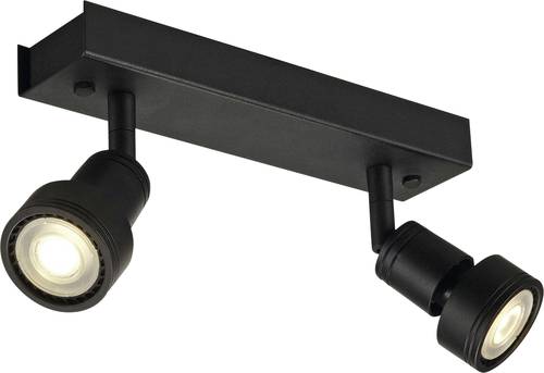 SLV 147370 PURI Deckenleuchte, Wandleuchte LED, Halogen GU10 Schwarz von SLV