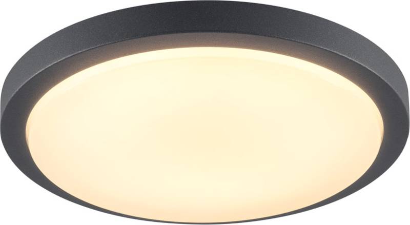 SLV AINOS Deckenleuchte, LED, 3000K, rund, anthrazit, mit Sensor - Wand- und Deckenleuchten von SLV