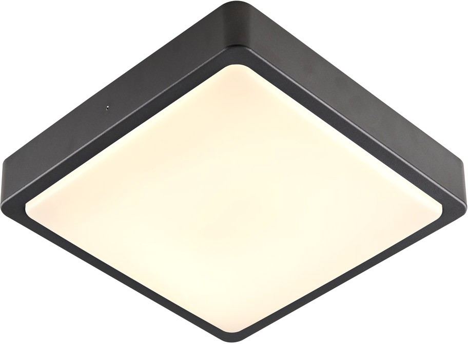 SLV AINOS SQUARE SENSOR, Outdoor LED Wand- und Deckenaufbauleuchte anthrazite CCT switch 3000K - Stand-, Wand- und Deckenleuchten (Outdoor) von SLV