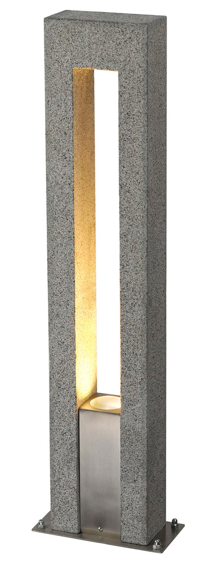 SLV ARROCK ARC GU10 Stehleuchte, Granit, salt & pepper, GU10, max. 3 - Stand-, Wand- und Deckenleuchten (Outdoor) von SLV