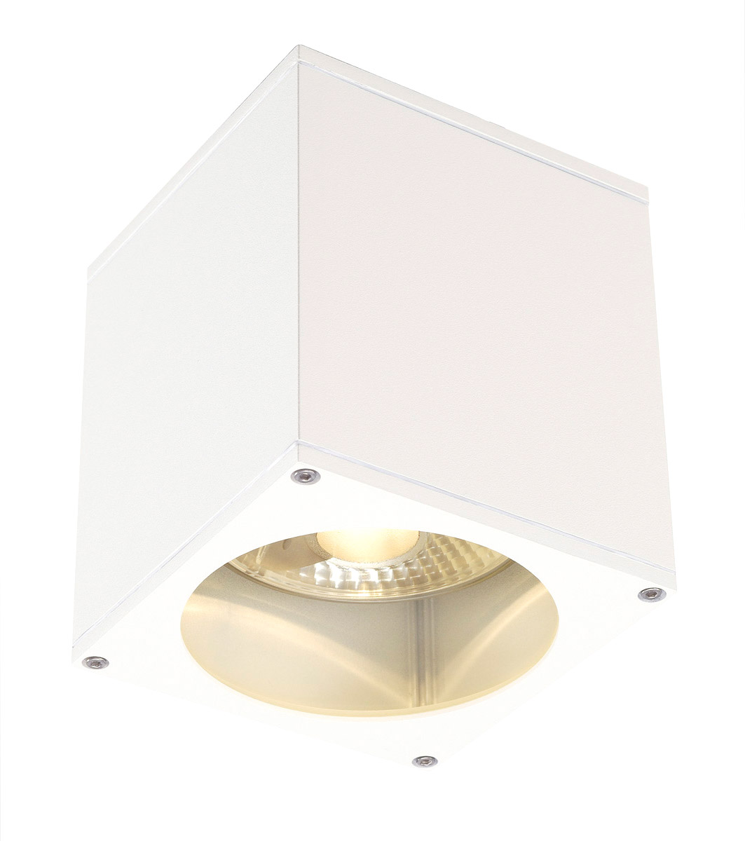 SLV BIG THEO CEILING OUT Deckenleuchte, eckig, weiss, ES111, max. 75 - Stand-, Wand- und Deckenleuchten (Outdoor) von SLV